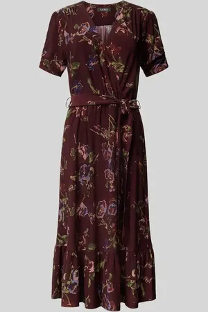 Ralph Lauren Sukienka midi z plisami model ‘LALAINE’