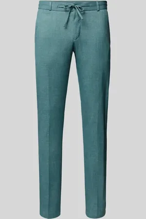 Zuitable Spodnie materiałowe o kroju slim fit w kant model ‘Spartaflex’