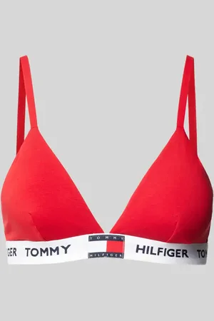 Tommy Hilfiger Biustonosz trójkątny z detalem z logo