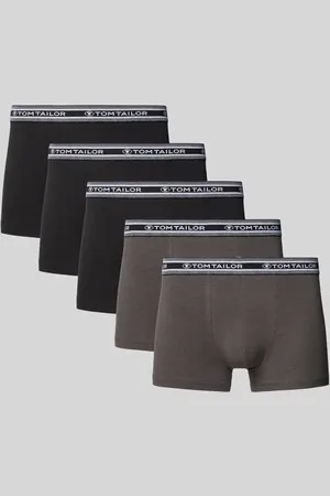 TOM TAILOR Obcisłe bokserki o kroju regular fit w zestawie 5 szt. z miękkiej bawełny z elastycznym pasem z logo
