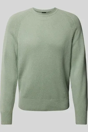HUGO BOSS Sweter z dzianiny z okrągłym dekoltem model ‘EMALVO’