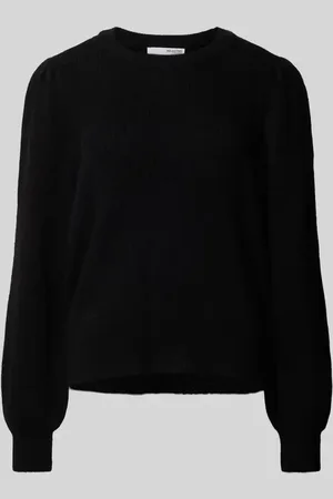 SELECTED Sweter z dzianiny z bufiastymi rękawami model ‘SLFLULU’