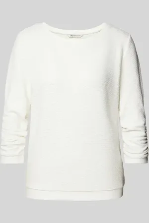 TOM TAILOR Bluza taliowana z fakturowanym wzorem