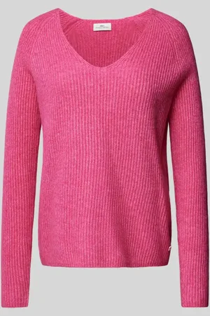 Fynch-Hatton Sweter z dzianiny z dekoltem w serek