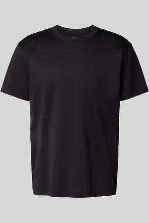 Bread & Boxers T-shirt z prążkowanym okrągłym dekoltem
