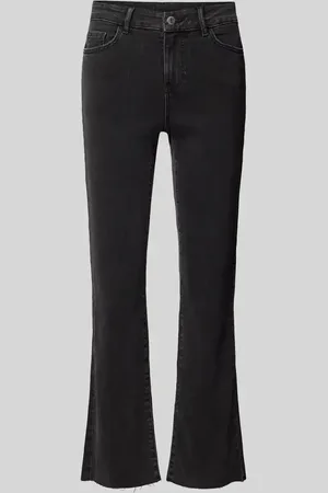 VERO MODA Jeansy o kroju regular fit z wysokim stanem i dołem bez wykończenia model ‘SHEILA’