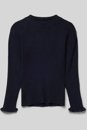 NAME IT Bluzka o kroju slim fit z długim rękawem i okrągłym dekoltem model ‘VIANNA’