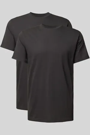 Ragman T-shirt z prążkowanym okrągłym dekoltem