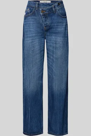 Goldgarn Jeansy o kroju cross fit z asymetrycznym zapięciem model ‘C7’