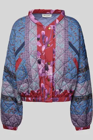 Lollys Laundry Kurtka pikowana z nadrukiem z logo model ‘Lama’