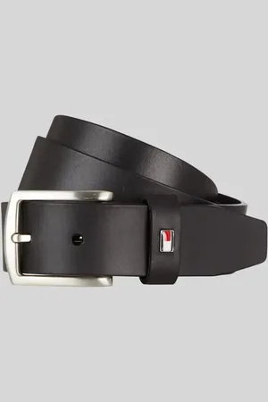 Tommy Hilfiger Pasek skórzany ze sprzączką
