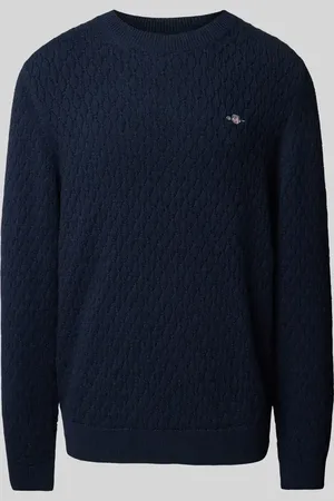 GANT Sweter z dzianiny z wyhaftowanym logo