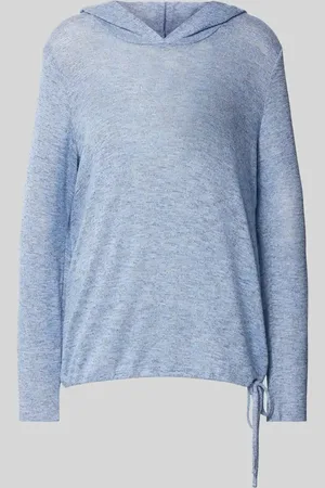 TOM TAILOR Bluza z kapturem o luźnym kroju z muliny