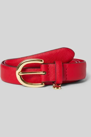 Ralph Lauren Pasek skórzany z aplikacją z logo