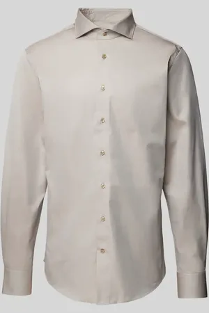 Profuomo Koszula biznesowa o kroju slim fit z kołnierzykiem typu cutaway