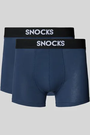 Snocks Obcisłe bokserki z elastycznym paskiem z logo w zestawie 2 szt