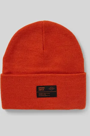 Superdry Czapka beanie z naszywką z logo model ‘WORKWEAR’