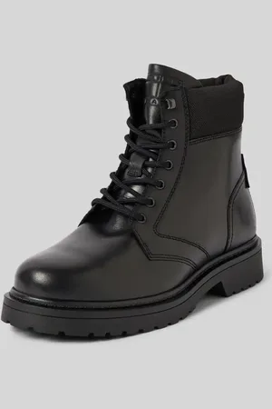 Tommy Hilfiger Buty sznurowane ze skóry z detalem z logo model ‘LACE UP’