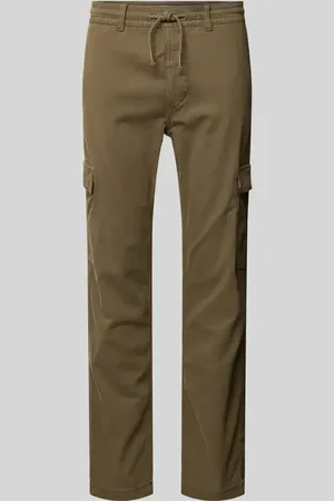 Pepe Jeans Spodnie cargo o kroju slim fit ze sznurkiem model ‘Gymdigo’