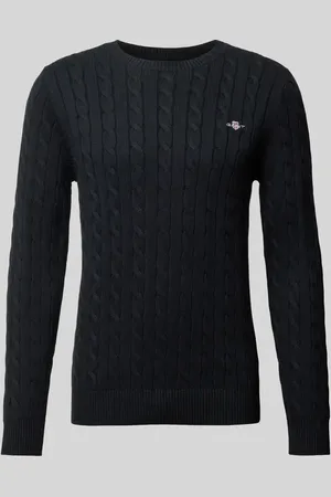 GANT Sweter z dzianiny z wyhaftowanym logo
