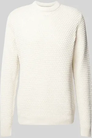 Casual Friday Sweter z dzianiny z fakturowanym wzorem model ‘Karl’