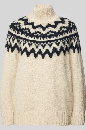 GANT Sweter z dzianiny ze stójką model ‘FAIR ISLE’