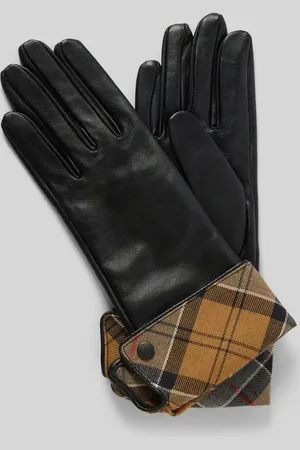 Barbour Rękawiczki skórzane z szerokim mankietem model ‘LADY JANE’