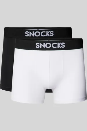 Snocks Obcisłe bokserki z elastycznym paskiem z logo w zestawie 2 szt