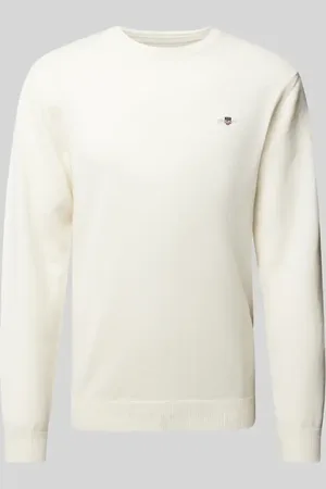 GANT Sweter z dzianiny z wełny z okrągłym dekoltem