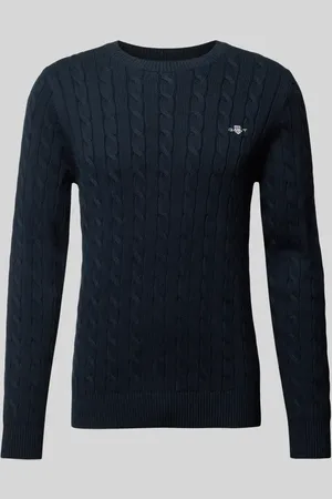 GANT Sweter z dzianiny z wyhaftowanym logo