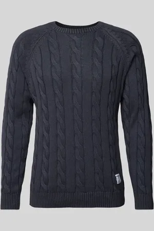 Pepe Jeans Sweter z dzianiny ze ściegiem warkoczowym model ‘Camdem’