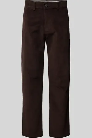 SELECTED Spodnie o kroju straight fit ze sztruksu model ‘MILES’