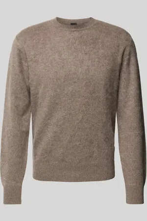 HUGO BOSS Sweter z dzianiny z okrągłym dekoltem model ‘ESCRITO’