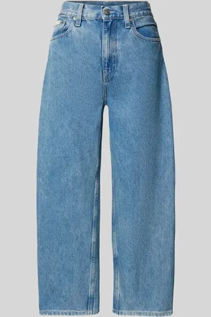 Calvin Klein Jeansy z szeroką nogawką i 5 kieszeniami model ‘BARREL’