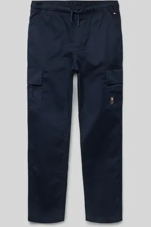 Tommy Hilfiger Spodnie cargo o kroju regular fit z naszywką z logo