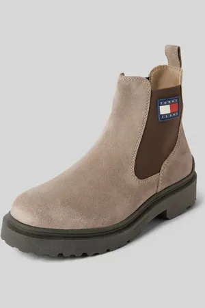 Tommy Hilfiger Buty chelsea ze skóry z naszywką z logo