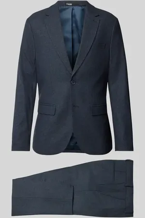SELECTED Garnitur o kroju slim fit z kieszeniami z patką