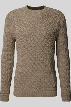 Gabba Sweter z dzianiny z okrągłym dekoltem model ‘AKSLA’