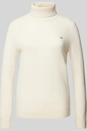 GANT Sweter z dzianiny z golfem model ‘EXTRAFINE’