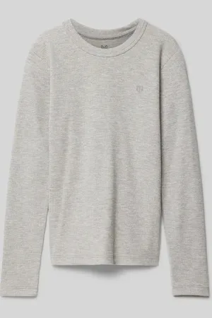 JACK & JONES Bluzka z długim rękawem i fakturowanym wzorem model ‘BLUHARRY’