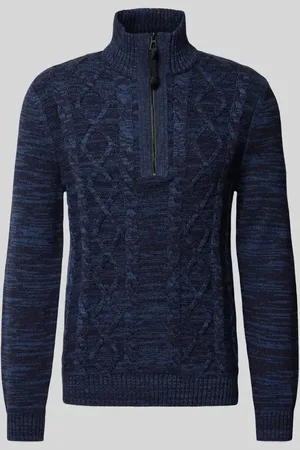 Lerros Sweter z dzianiny z prążkowanymi wykończeniami
