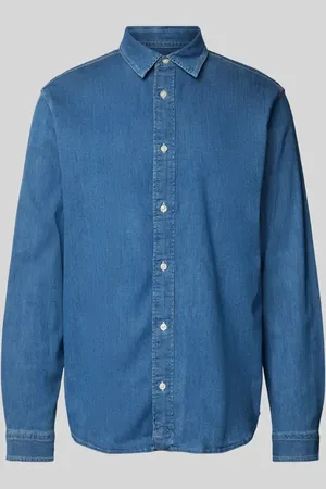 JACK & JONES Koszula jeansowa z kołnierzykiem typu kent model ‘REGENT’