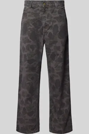 Carhartt Spodnie o kroju regular fit z bocznymi, wpuszczanymi kieszeniami model ‘DUCK’