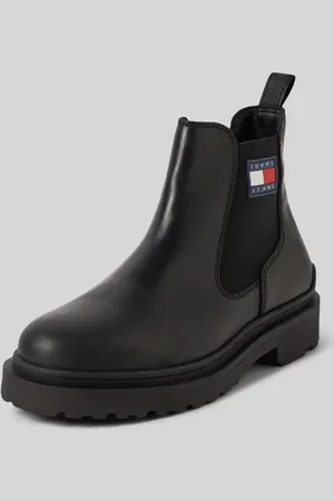 Tommy Hilfiger Buty chelsea ze skóry z naszywką z logo