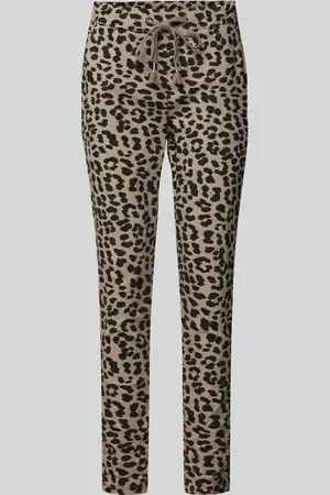 Zabaione Spodnie materiałowe o kroju skinny fit z tunelem