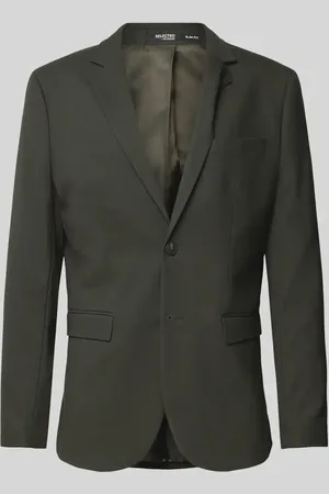 SELECTED Marynarka o kroju slim fit z brustaszą model ‘NEIL’