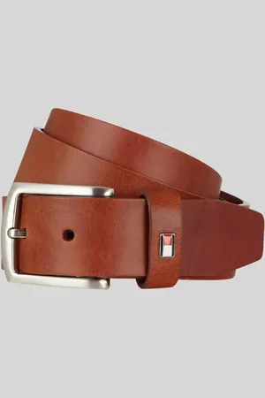 Tommy Hilfiger Pasek skórzany ze sprzączką