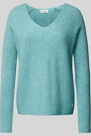 Fynch-Hatton Sweter z dzianiny z dekoltem w serek