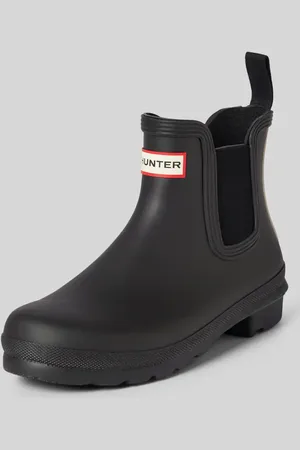 Hunter Buty chelsea z naszywką z logo