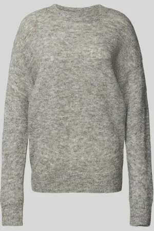MSCH Sweter z dzianiny z prążkowanymi wykończeniami model ‘Festina’